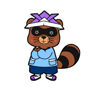 イエローのたぬき