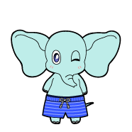 シルバーのゾウ