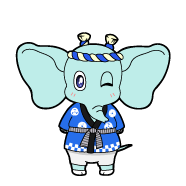 グリーンのゾウ